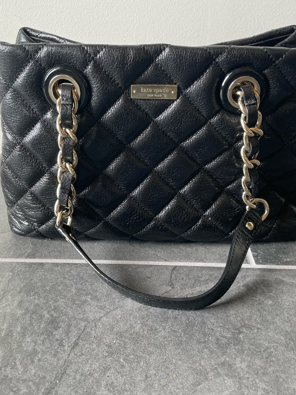 Kate Spade quilted handbag satchel